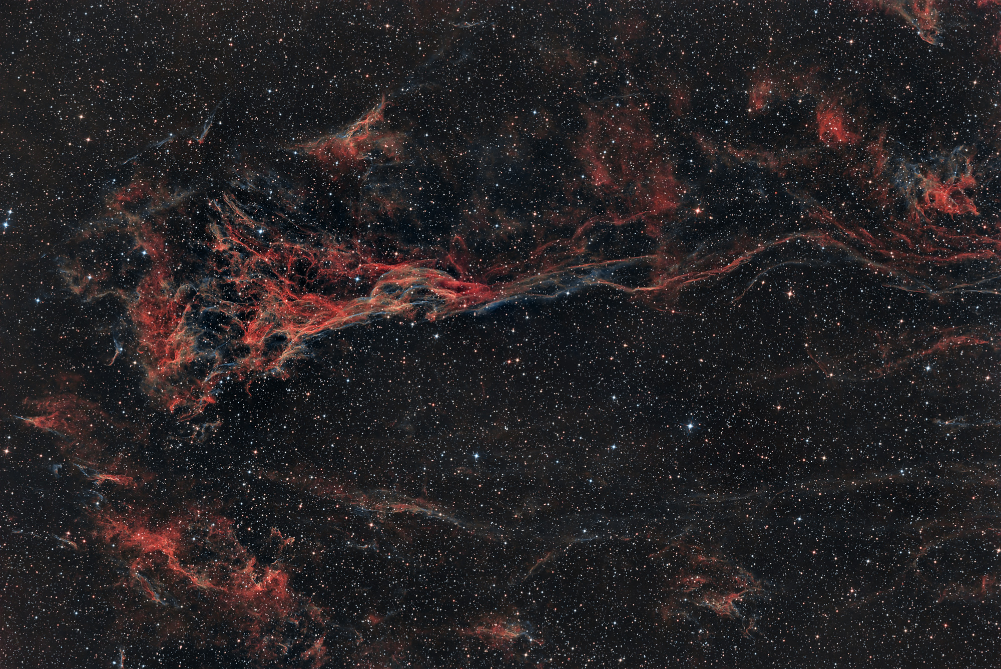 NGC6995 Pickerings's Triangle, mittlerer Teil des Cygnusbogens